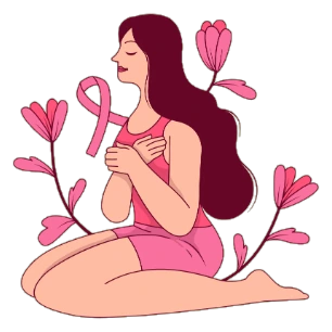 Breast cancer awareness illustration