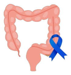 Colorectal cancer awareness illustration